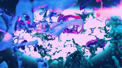 Colorful Paints Dust Animation Loop  Stock-Footage 231892258