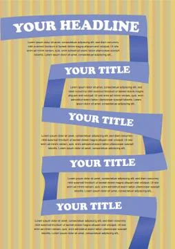 Colorful Paper folding Vector Layout Design Stock Illustration