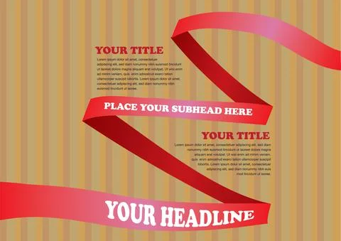 Colorful Paper folding Vector Layout Stock Illustration