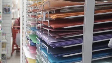 Colorful paper Stock Footage 92137626