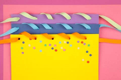 Colorful paper notes Stock Photos
