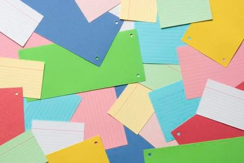 Colorful paper notes Stock Photos