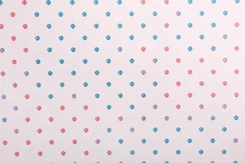 Colorful paper sheet with stylish pattern as background, top view Stock Photos