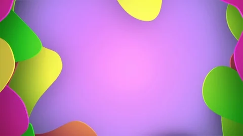 Colorful PaperCut Background Stock Footage 123837544
