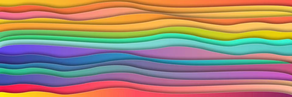 Colorful papers Illustrazione stock