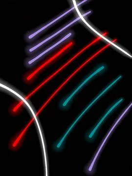 "Colorful Parallel Streaks" Illustrazione stock
