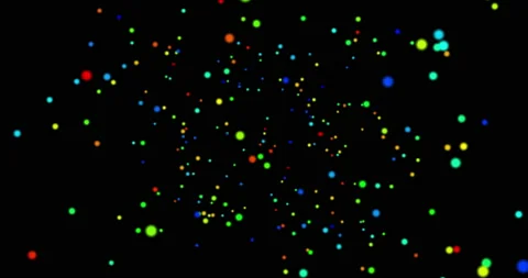 Colorful Particle Abstract Background Stock Footage 162824149