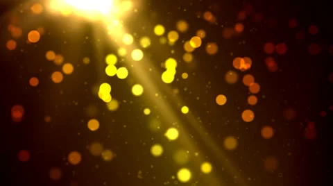 Colorful Particle Background - Loop, Golden Stock Footage 34192284