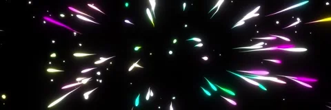 Colorful particle beam flow 库存影片 313816554
