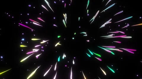 Colorful particle beam flow 库存影片 313816660
