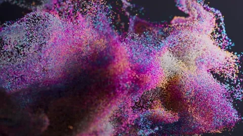 Colorful Particle Explosion Stock Footage 328860412