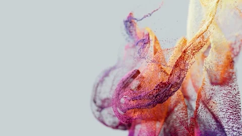 Colorful Particle Flow in Abstract Motion Stock Footage 308899244