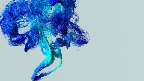 Colorful Particle Flow Explosion Visualization Stock Footage 310825483