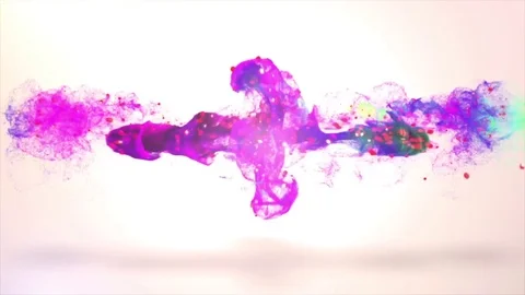 Colorful Particle Logo Stock After Effects