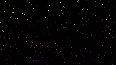Colorful particle move to right gradient animation background Stock Footage 231460145