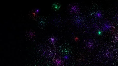 Colorful Particle pop explode around screen effect overlay Stock Footage 322910940
