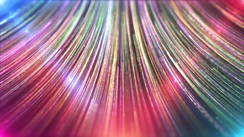 Colorful Particle Rays Rising 動画素材 338186168