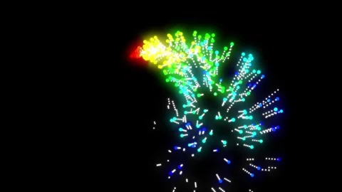 Colorful particle rotate background Stock Footage 310566596