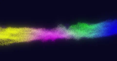Colorful Particle Wave Flow Видео 327061431
