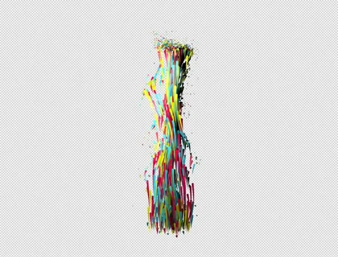 Colorful Particles with Alpha Vidéo 243271935