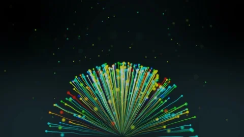 Colorful Particles Background Spreading Stock Footage 106387028