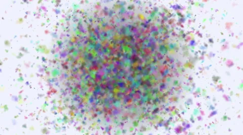 Colorful particles explode Stock-Footage 61469761