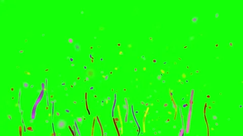 Colorful particles explode on green screen background Видео 337629560