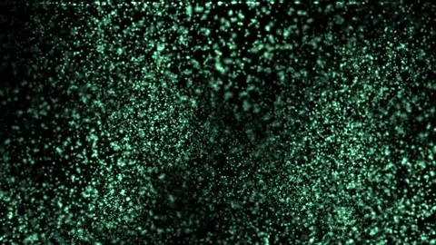 Colorful Particles Exploding Against a Green Screen Background Stock Footage 305920187