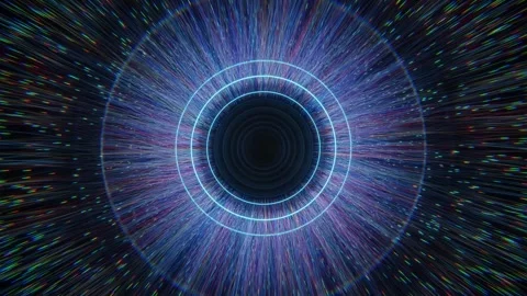 Colorful particles exploding from a glow... | Stock Video | Pond5