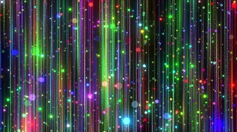 Colorful Particles Fall Stock-Footage 50399763