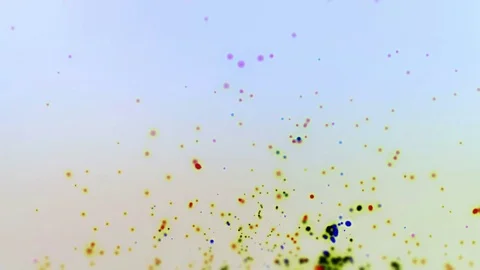 Colorful Particles Floating Around And Up Motion Cgi Background Stock Footage 83936282