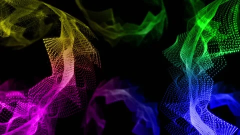 Colorful Particles 스톡 동영상 221250802