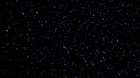 Colorful particles moving background Stock Footage 79805659