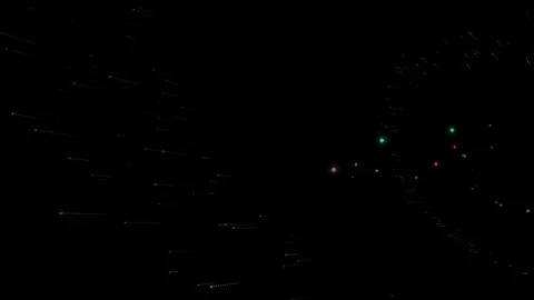 Colorful particles in space transparency, alpha channel Stock-Footage 122060323