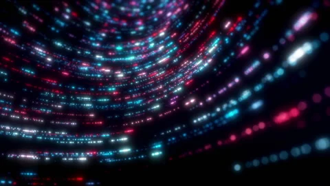 Colorful Particles Stream Stock Footage 241496803
