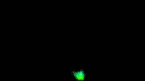 Colorful particles tornado in black space, power twister, 3d render computer Stock Footage 88698926