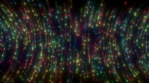 Colorful Particles Trails Stock Footage 169987933