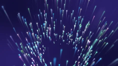 Colorful particles upward motion background Stock Footage 256992810