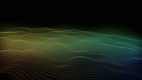 Colorful particles wave background. Stock Footage 158878829