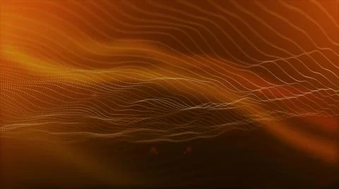 Colorful particles wave motion background. Techy wave particles background. イラスト素材