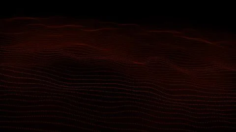 Colorful particles wave motion background. Techy wave particles background. イラスト素材