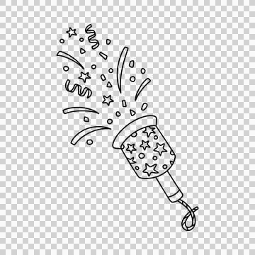 Colorful Party Explosive Illustration Stock Illustration