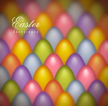 Colorful Pastel Colored Easter Eggs Background Illustration Illustrazione stock