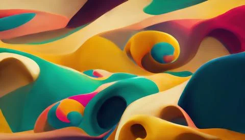 Colorful pattern abstract background wave layers Illustrazione stock
