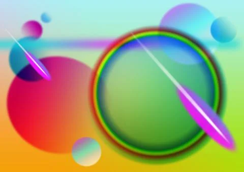 Colorful pattern of abstract circle background, Illustration Stock Illustration