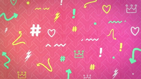 Colorful Pattern Background 3 Stock Footage 237038339