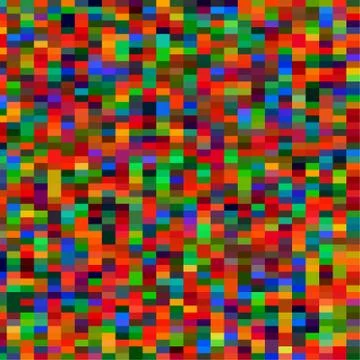 Colorful pattern with chaotic pixels Stock Illustration