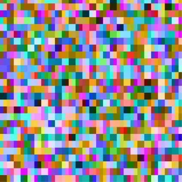 Colorful pattern with chaotic pixels Stock Illustration