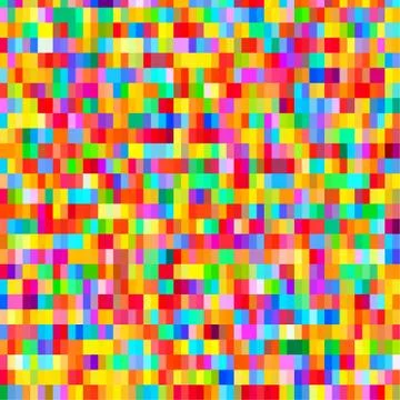 Colorful pattern with chaotic pixels Stock Illustration
