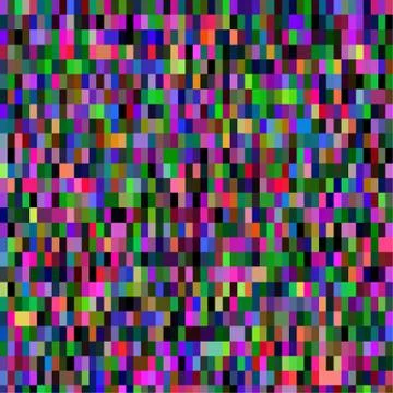Colorful pattern with chaotic pixels Stock Illustration
